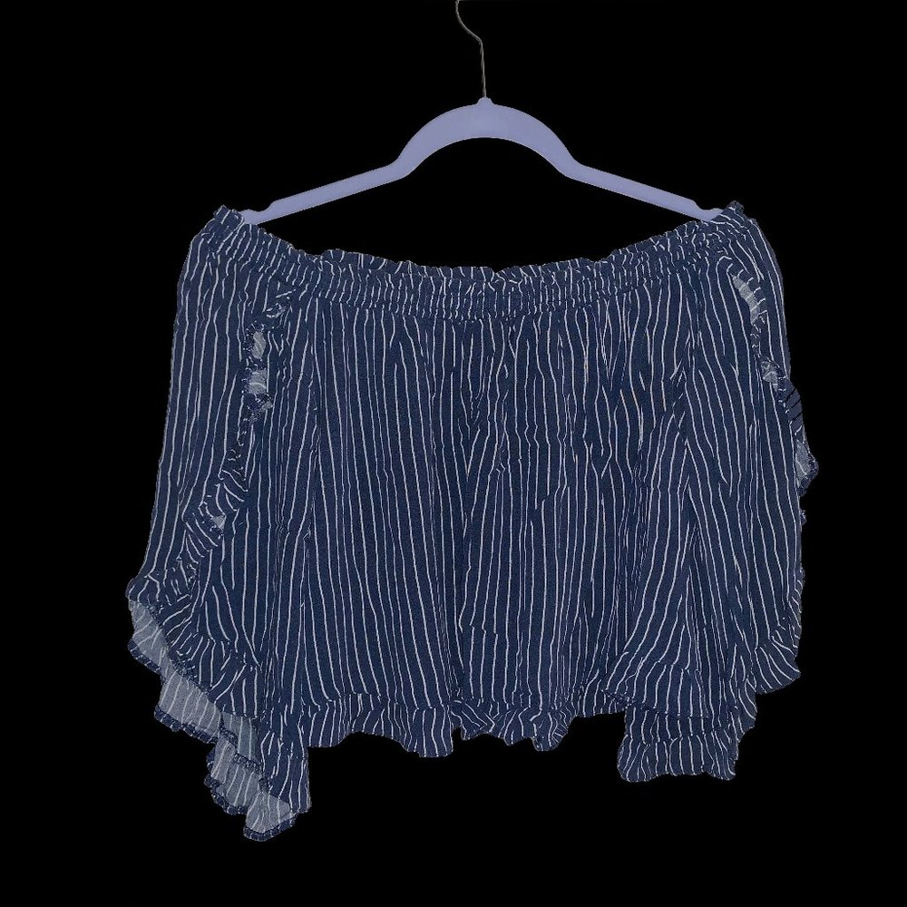 Striped American Eagle Across the Shoulder Top